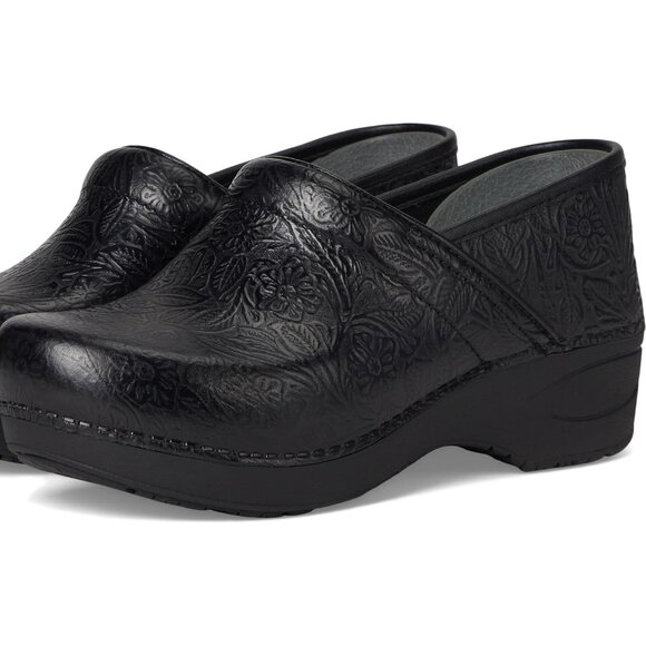 Dansko XP 2.0 Black Embossed Clogs - Picture 1 of 8